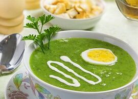 蛋白质饮食中的奶油汤
